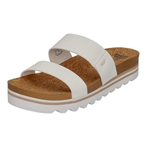 Reef Womens Cushion Vista Hi Sandals Vintage Ci8095 Vegan Leather 1.75