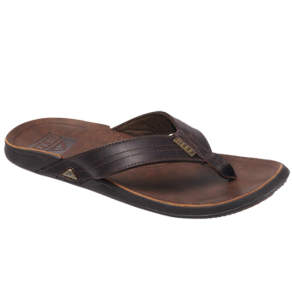 Reef RF002616DB2 Men`s J-bay Iii Dark Brown Enhanced Arched Flip Flop Sandal