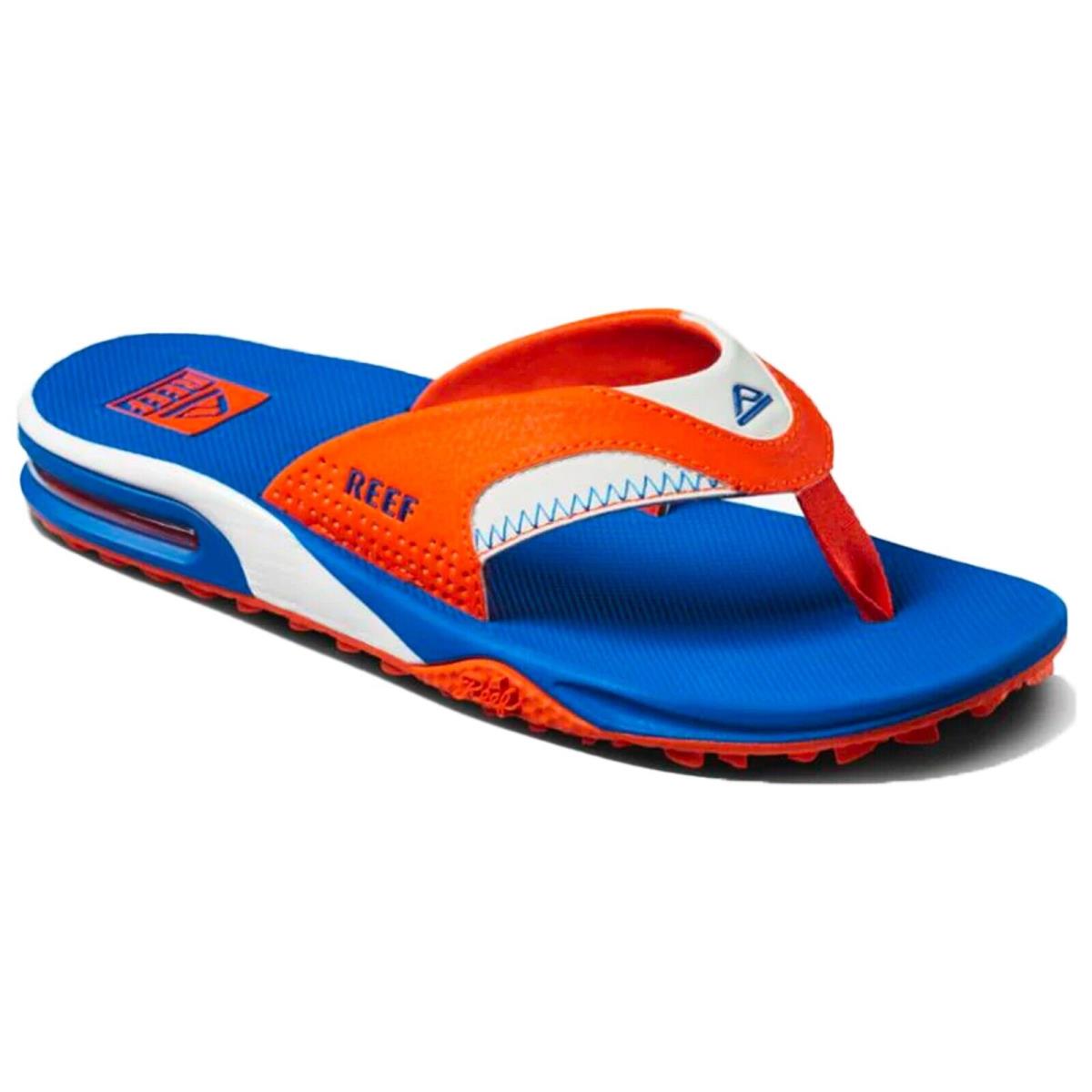 Reef CJ6404 Men`s Fanning Pregame Orange Bottle Opener Flip Flop Thong Sandal