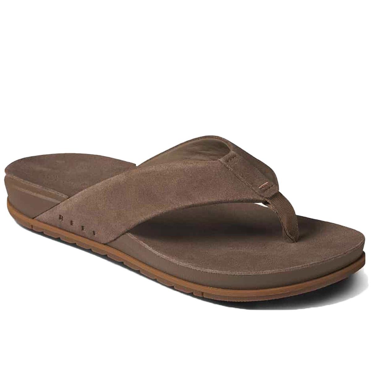 Reef CJ5260 Men`s Ojai Fossil Suede Arch Support Slipper Flip Flop Sandal