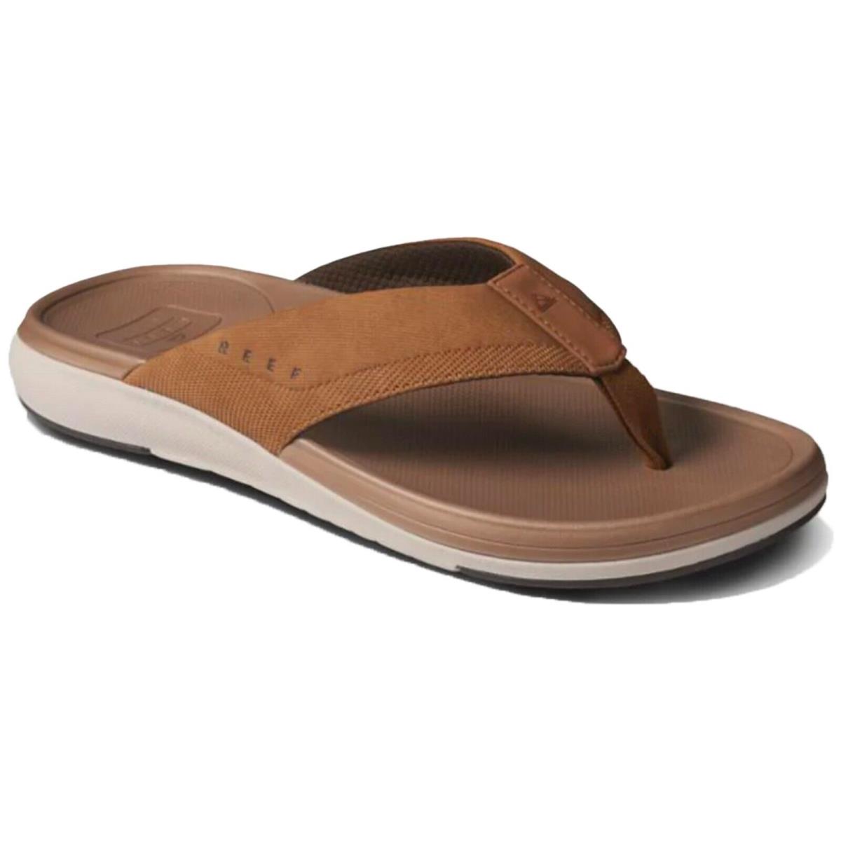 Reef CJ4048 Men`s Cushion Norte Tan Relaxed Fit Water Friendly Flip Flop Sandal