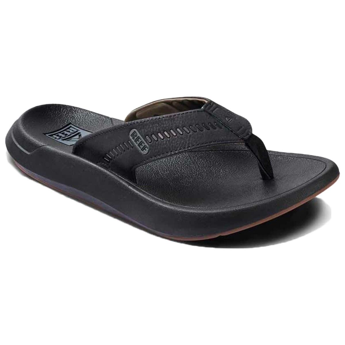 Reef CJ0036 Men`s Swellsole Cruiser Black Arch Support Flip Flop Thong Sandal