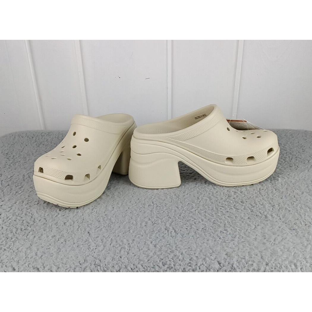 Siren Clog Crocs Size Men 6 Women 8 Cream Color 208547-2Y2