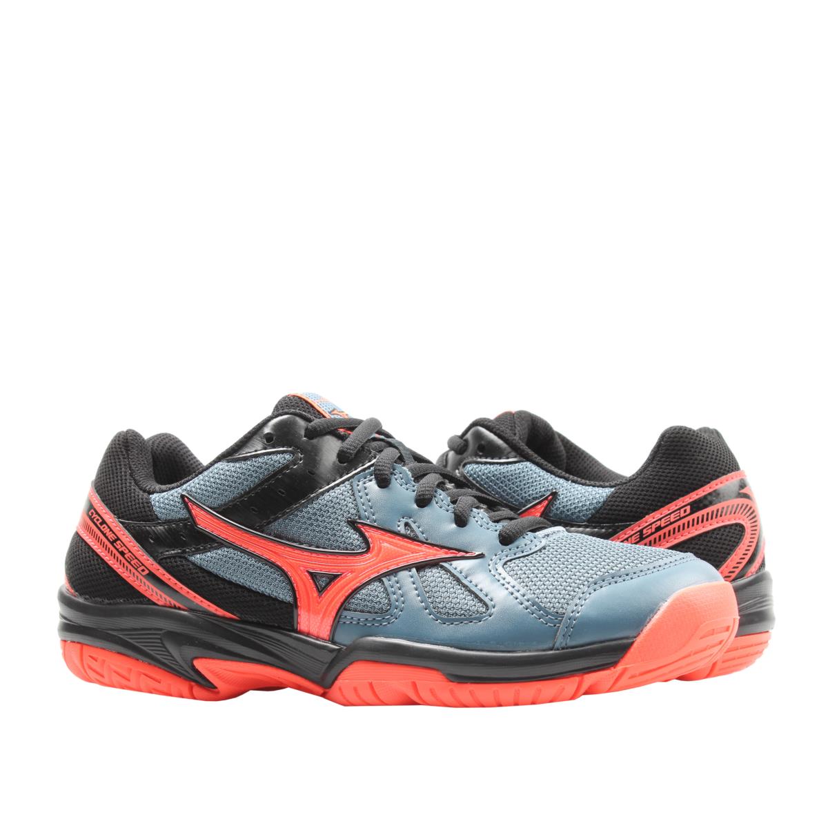 Mizuno Cyclone Speed Grey/pink/black Women`s Volleyball Shoes V1GC178065 Grey/Pink/Black