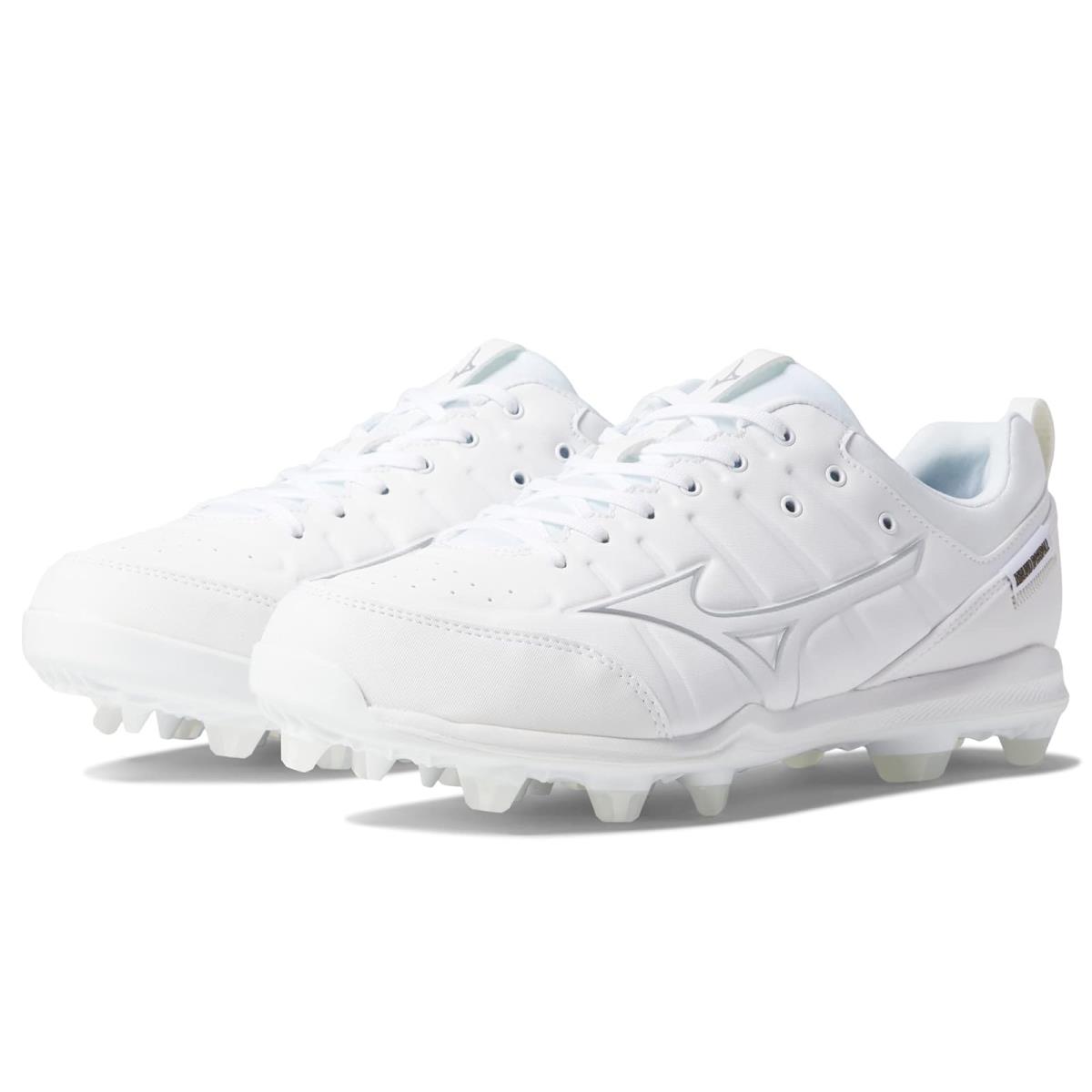 Man`s Shoes Mizuno Ambition 2 Tpu Low Molded Baseball Cleat White