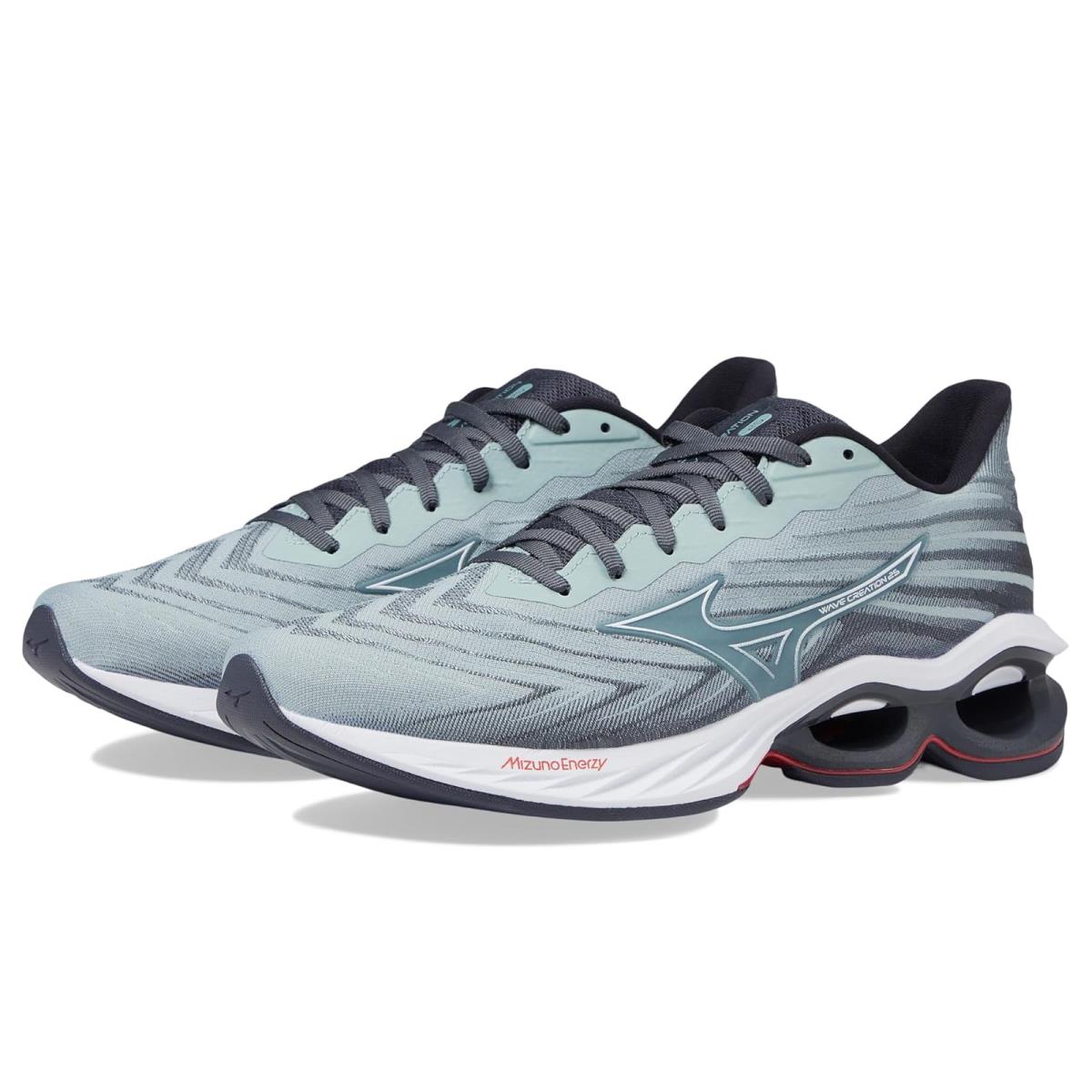 Man`s Sneakers Athletic Shoes Mizuno Wave Creation 25 Ssw Grey Mist/White