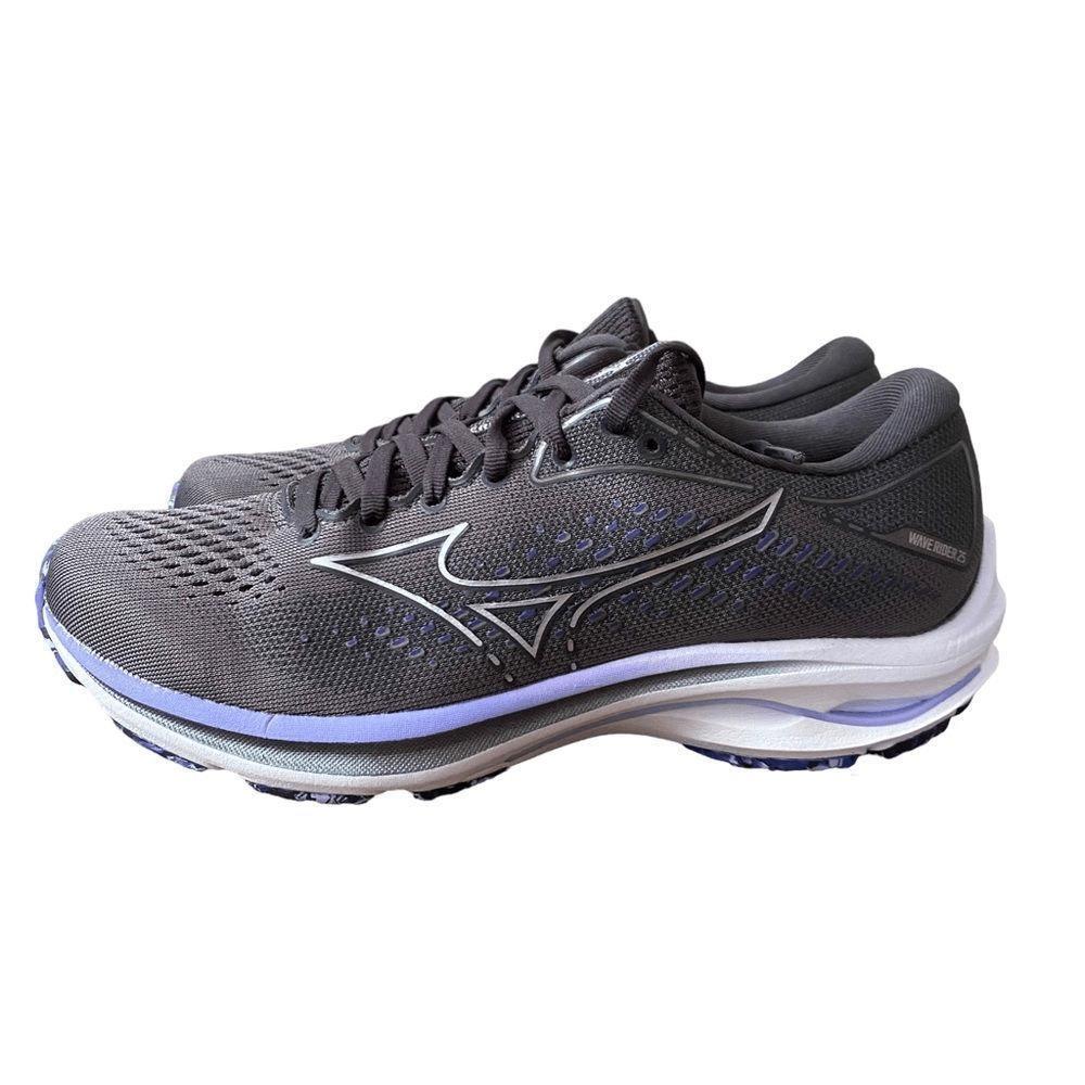 Mizuno Women Sz 7 D Wide Wave Rider 25 Running Shoes