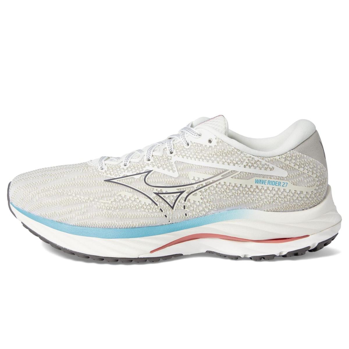 Mizuno Men`s Wave Rider 27 Running Shoe Snow White-granite Grey 12