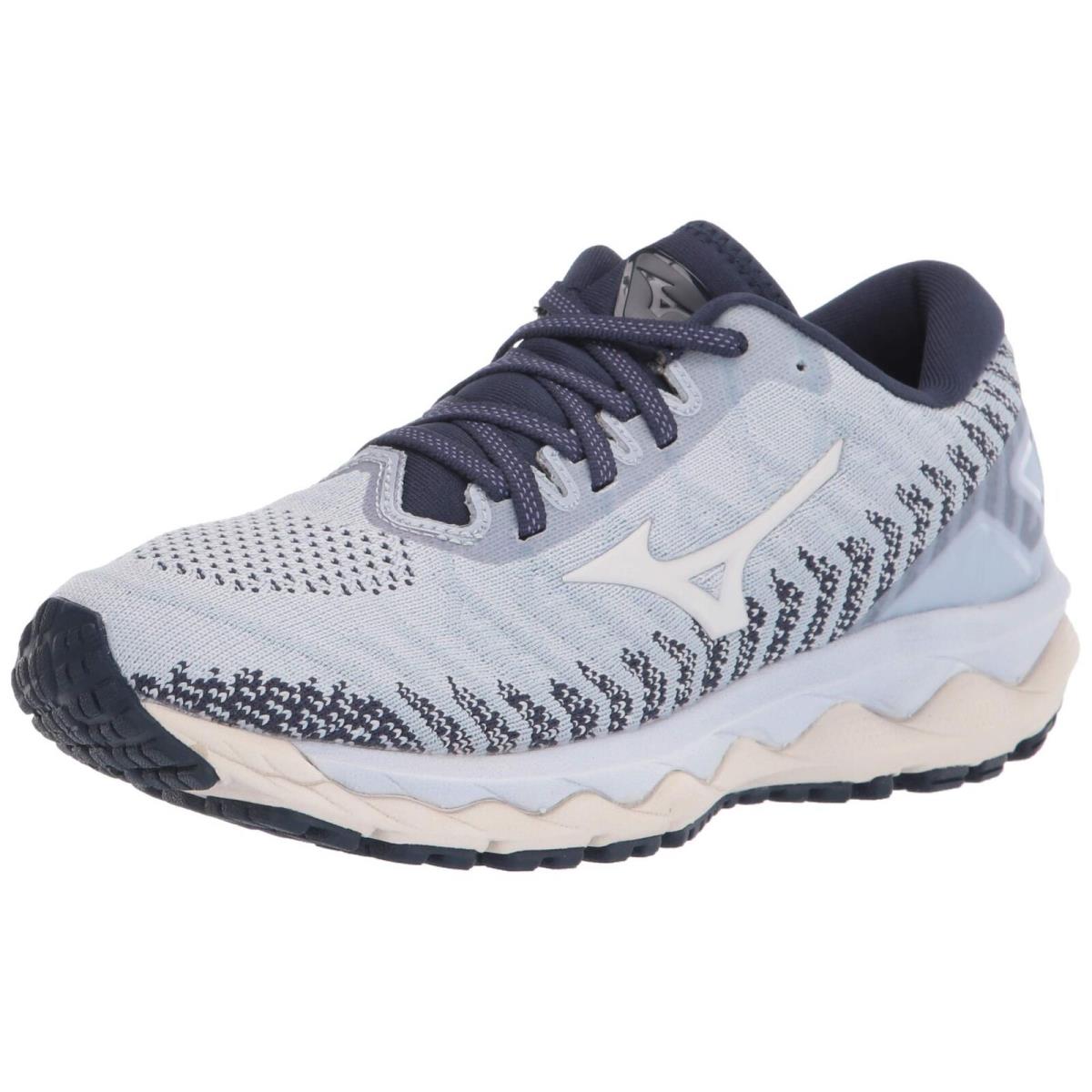 Mizuno Women`s Wave Sky 4 Waveknit Running Shoe Arctic Ice 7 D US