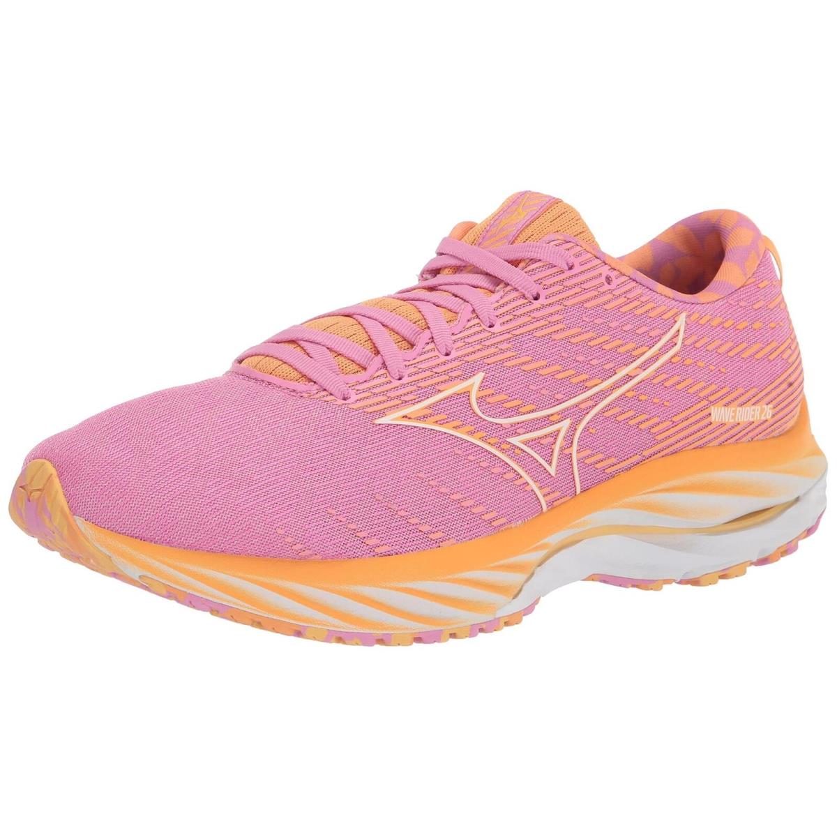 Mizuno x Roxy Women`s Wave Rider 26 Neutral Running Shoe Roxy - Cyclamen/whi