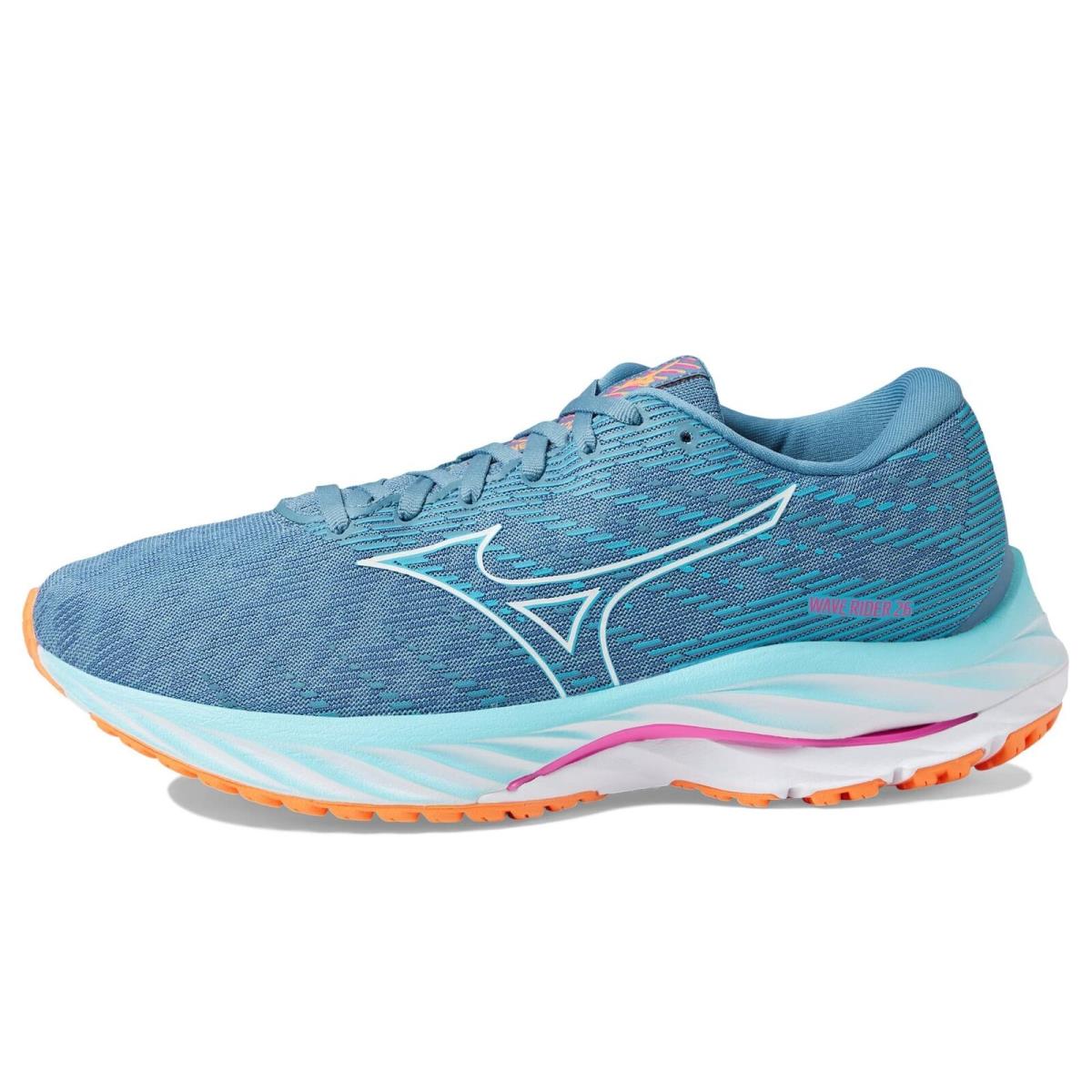 Mizuno Women`s Wave Rider 26 Neutral Running Shoe Antigua Sand/white US 6