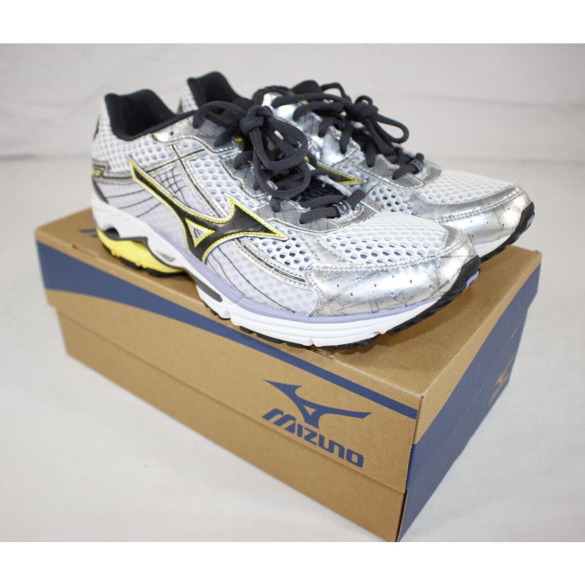 Mizuno Wave Rider 15 Athletic Running Shoes Silver Purple Women`s 9.5 M