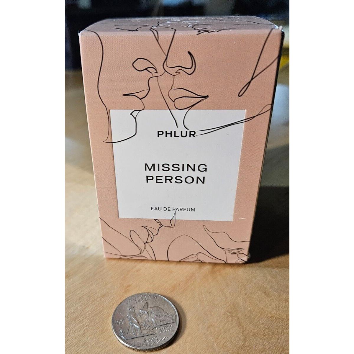 Phlur Missing Person Eau De Parfum 1.7oz 50ml Full Size Perfume E4-9