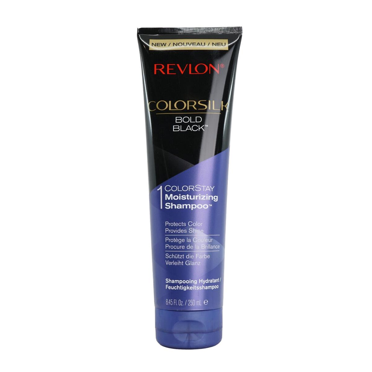 Revlon Colorsilk Bold Black Colorstay Moisturizing Shampoo 8.45 OZ - Black