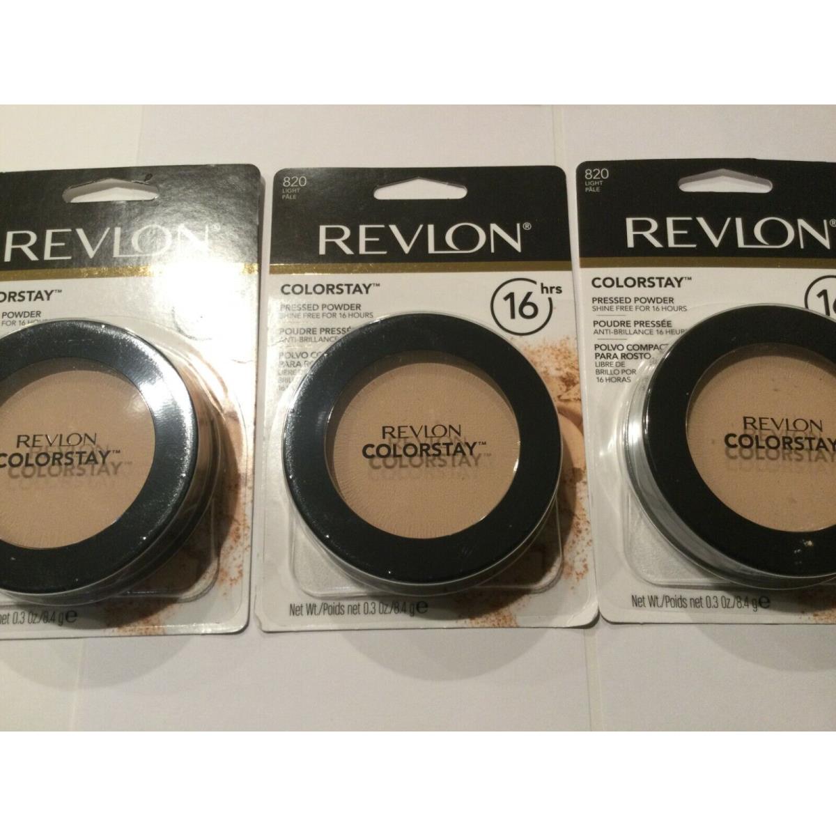 Lot OF 3 - Revlon Colorstay Pressed Powder - You - and Sealed Light #820