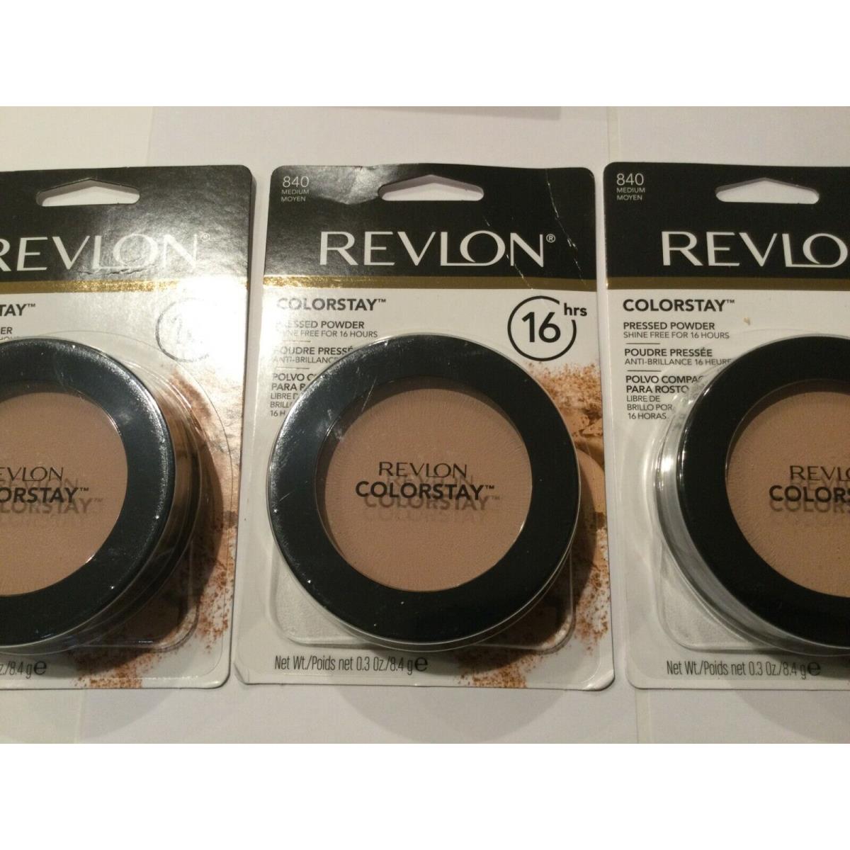 Lot OF 3 - Revlon Colorstay Pressed Powder - You - and Sealed Medium #840