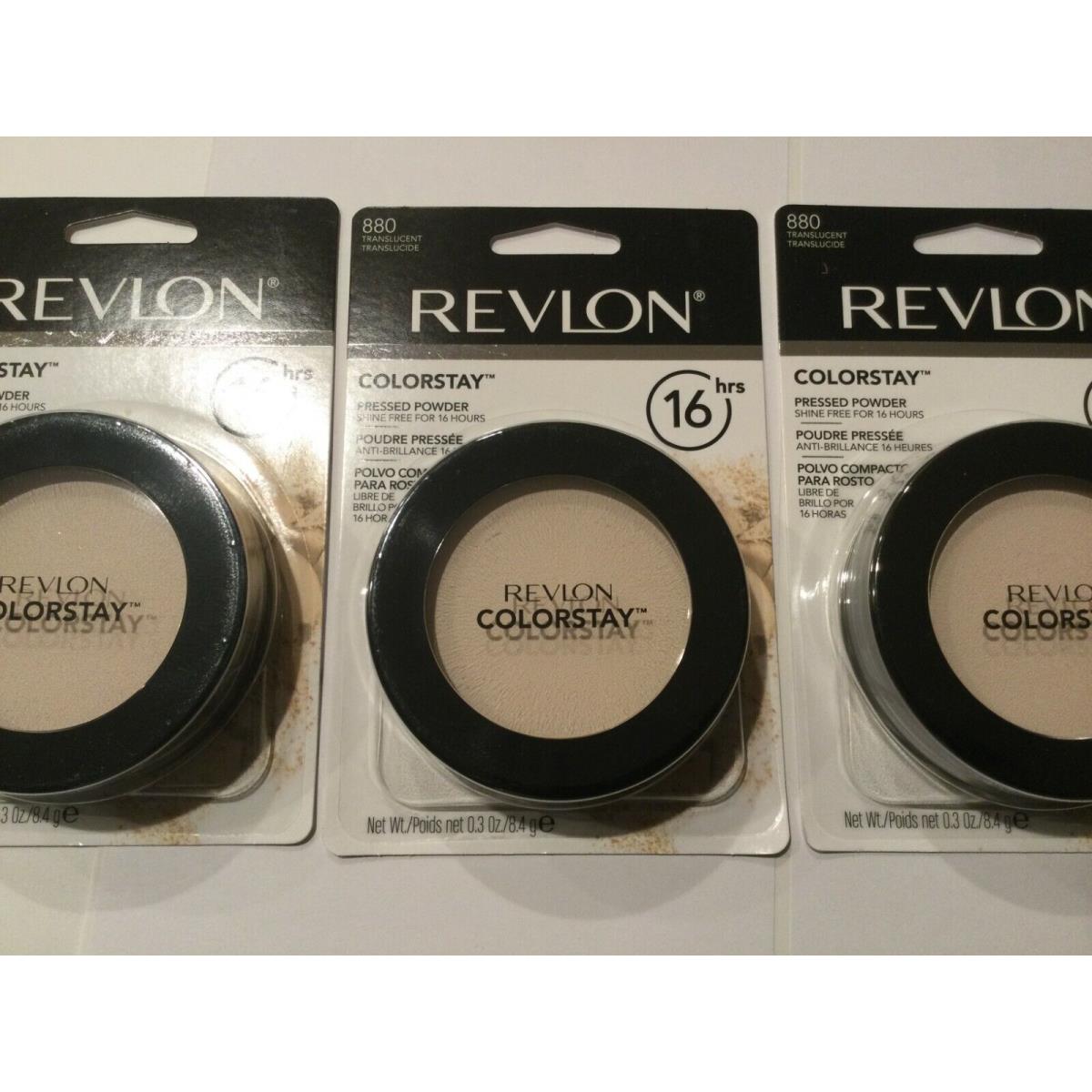 Lot OF 3 - Revlon Colorstay Pressed Powder - You - and Sealed Translucent #880