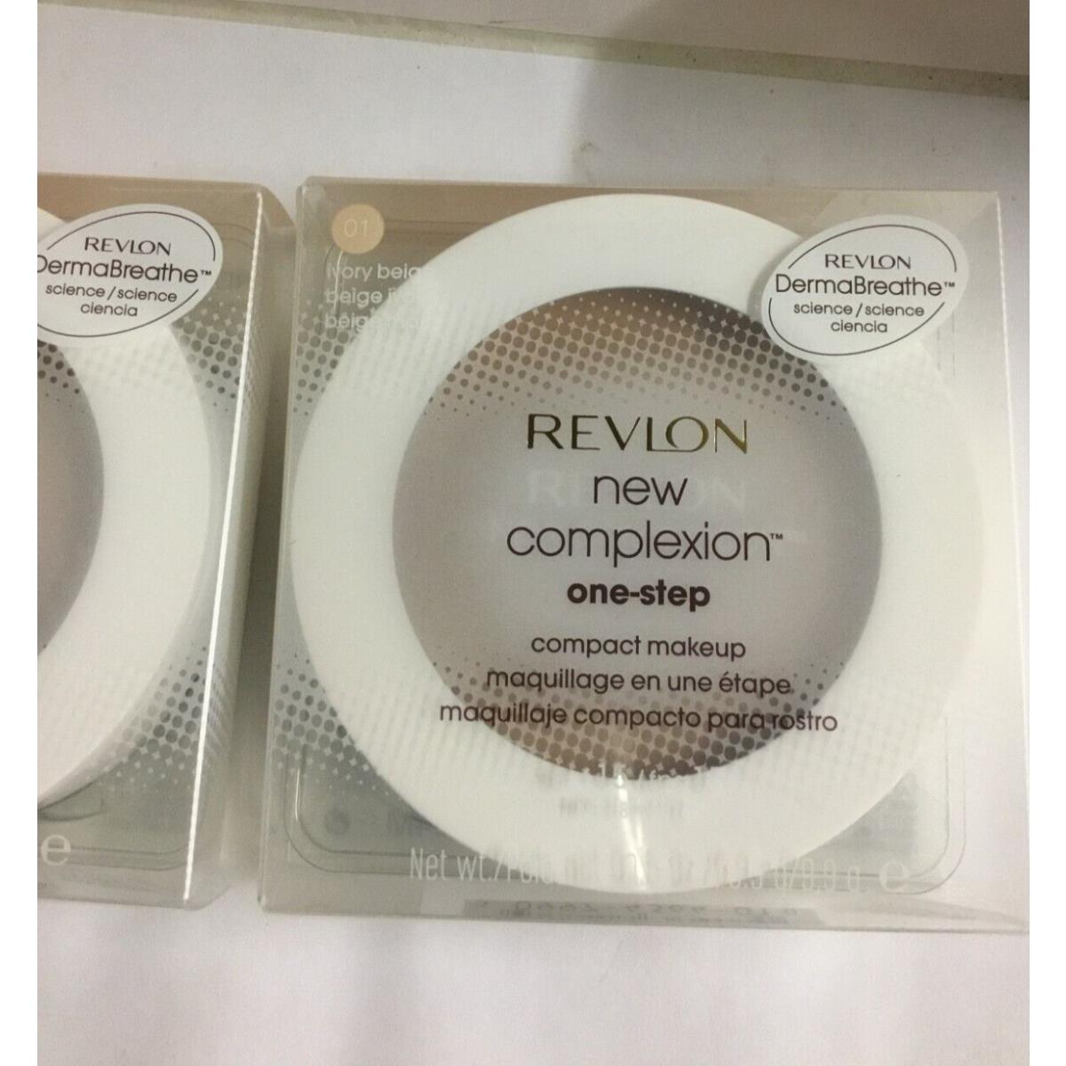 Lot OF 3 - Revlon Complexion One Step Makeup- Ivory Beige 01 -sealed