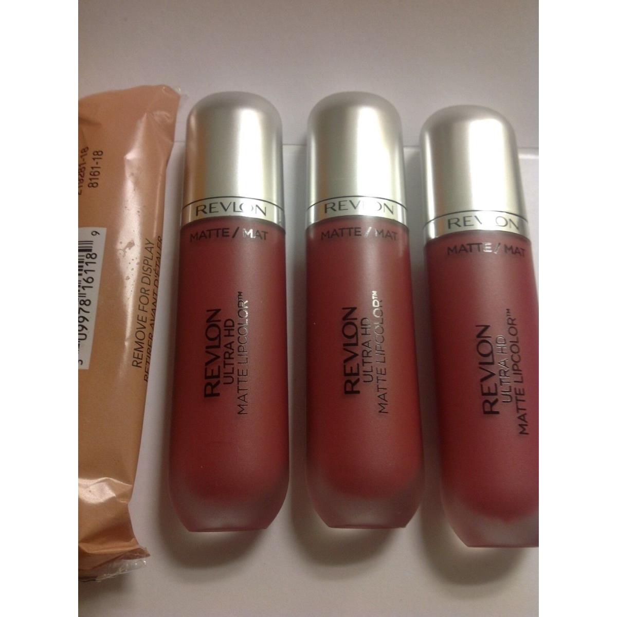 Lot OF 10 - Revlon Ultra HD Matte Lipcolor Lipstick Kisses 655