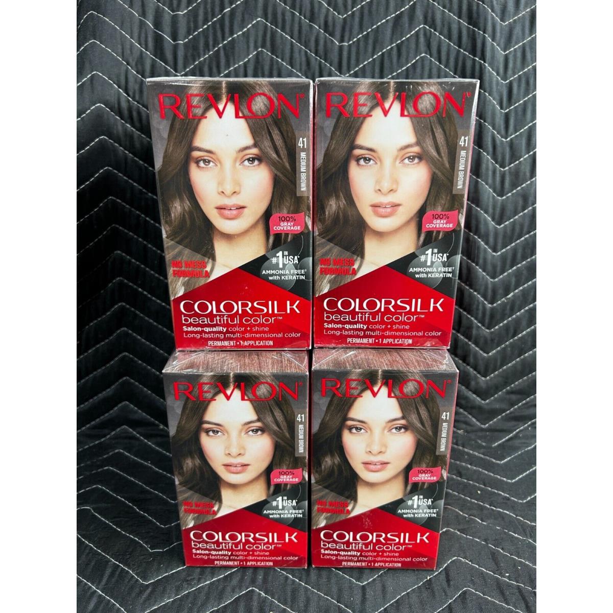 Revlon Colorsilk Beautiful Color Permanent Hair Color 41 Medium Brown Lot of 12