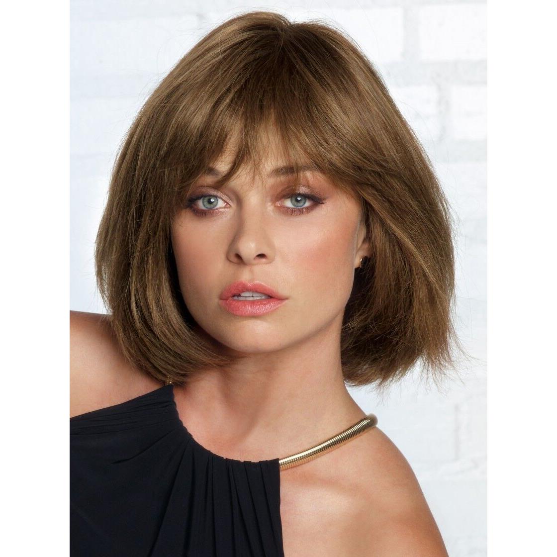 Paloma Wig Revlon $sale$honey Brown Human Hair Monotop Bang Bob Straight