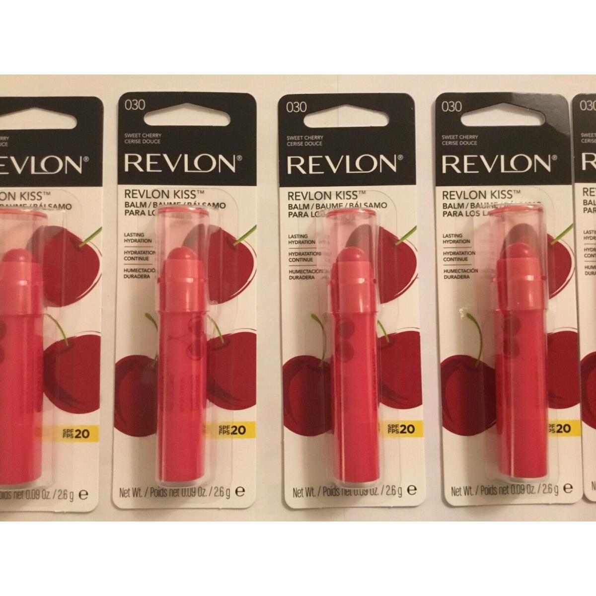 Lot OF 10 - Revlon Kiss Balm Lasting Hydration -030 Sweet Cherry SPF20