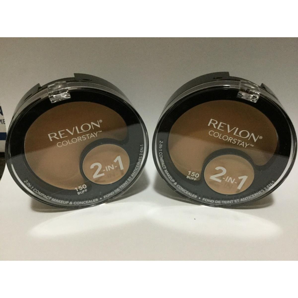 Lot OF 4 - Revlon Colorstay 2-in-1 Compact Makeup Concealer 150 Buff