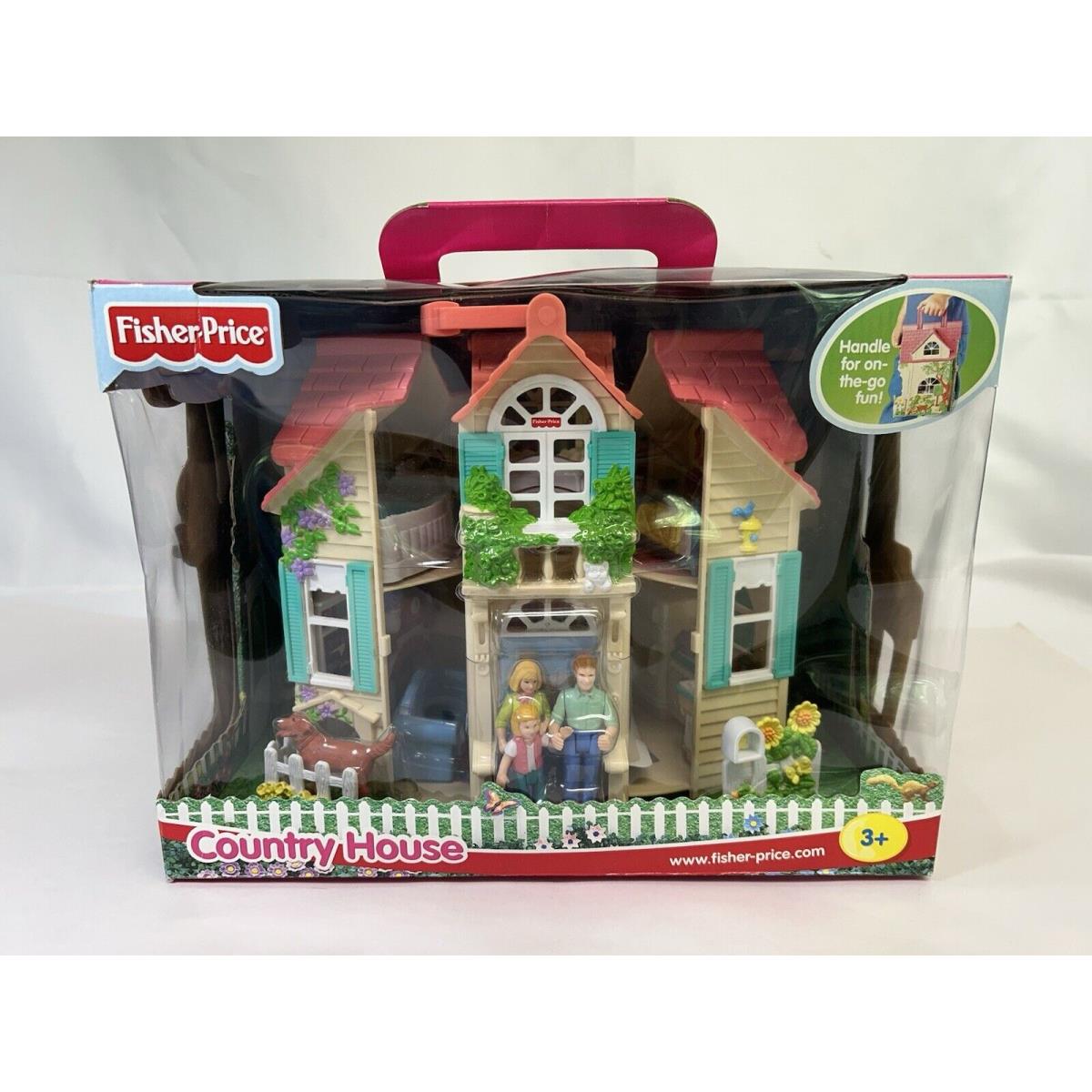 Boxed 2000 Fisher Price Country House 75117 Toy Vintage Dollhouse