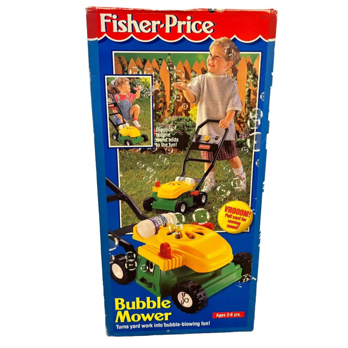 Fisher Price Toy 1996 Bubble Lawn Mower Rare Children