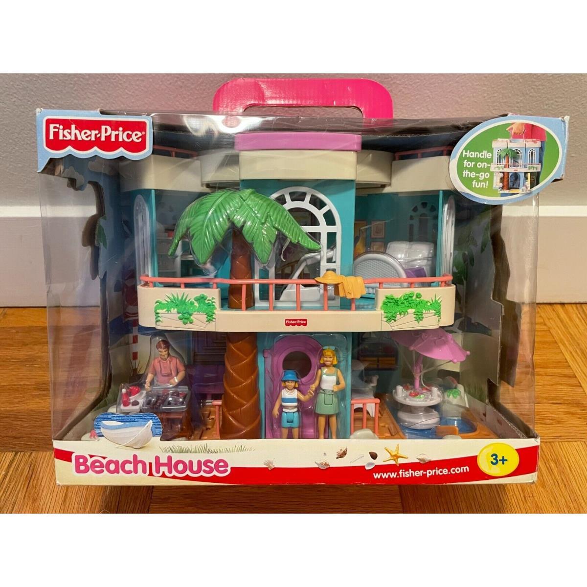 Fisher Price Beach House Toy Play Set 75118 From 2000 Rare