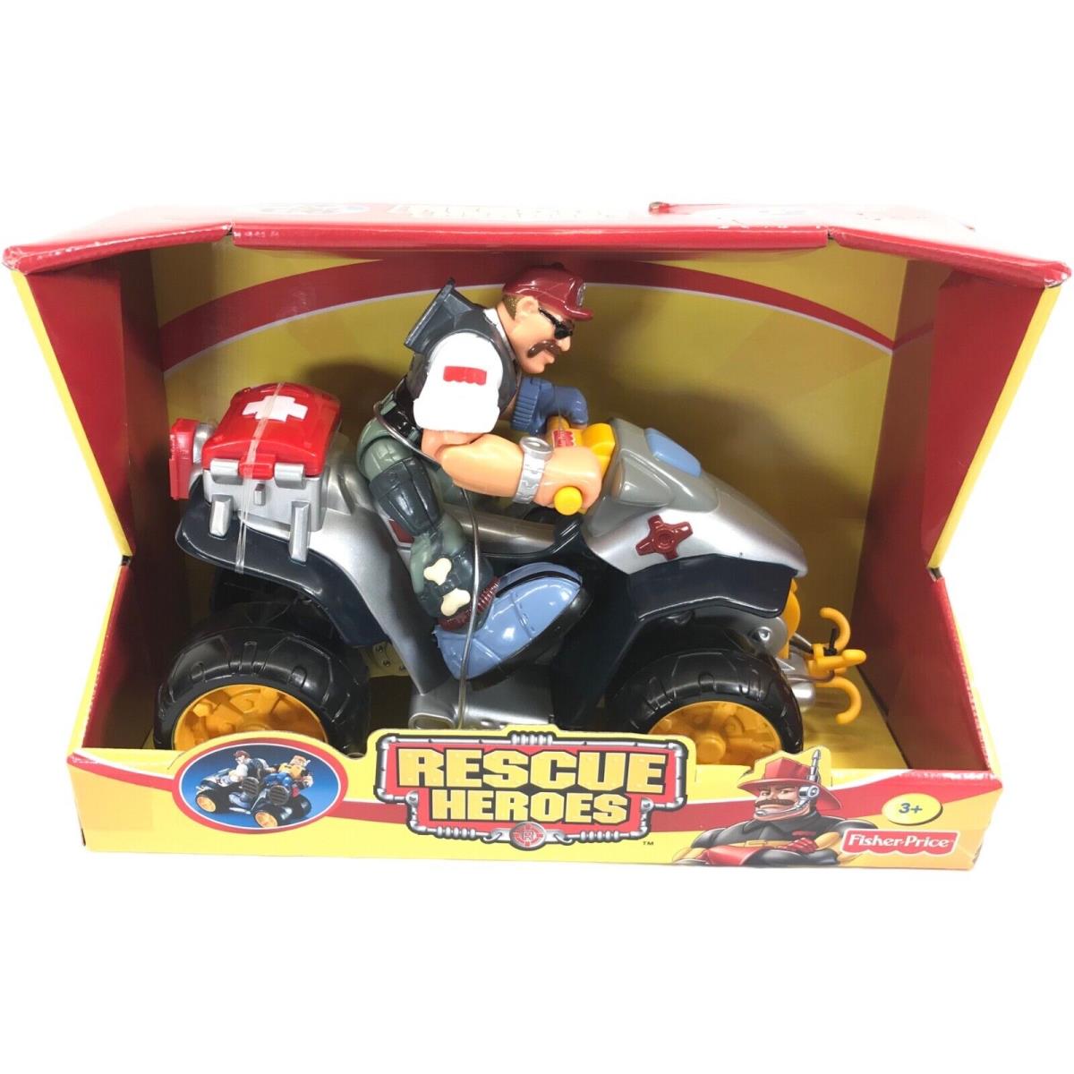 Fisher Price Rescue Heroes Bill Barker Atv Patrol 2001 Vintage