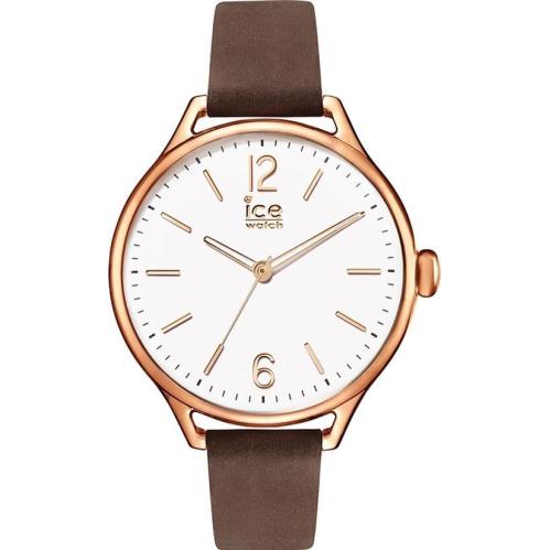 Ladies Ice-watch Icetime Brown Band White Dial Watch ICE-013054