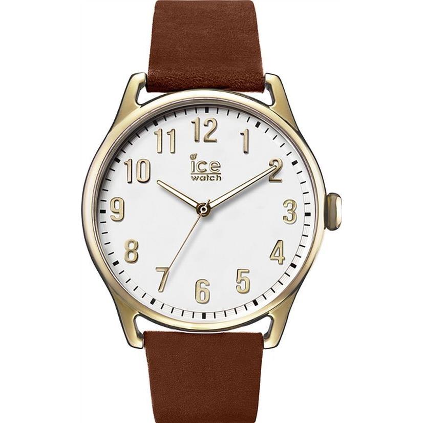 Unisex Ice-watch Icetime Dark Brown Leather Watch ICE-013050