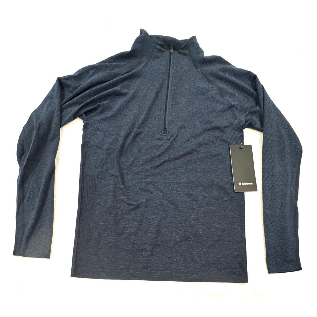 Lululemon Mens Metal Vent Tech 1/2 Zip 2.0 Gsfg Dark Blue Size Small S