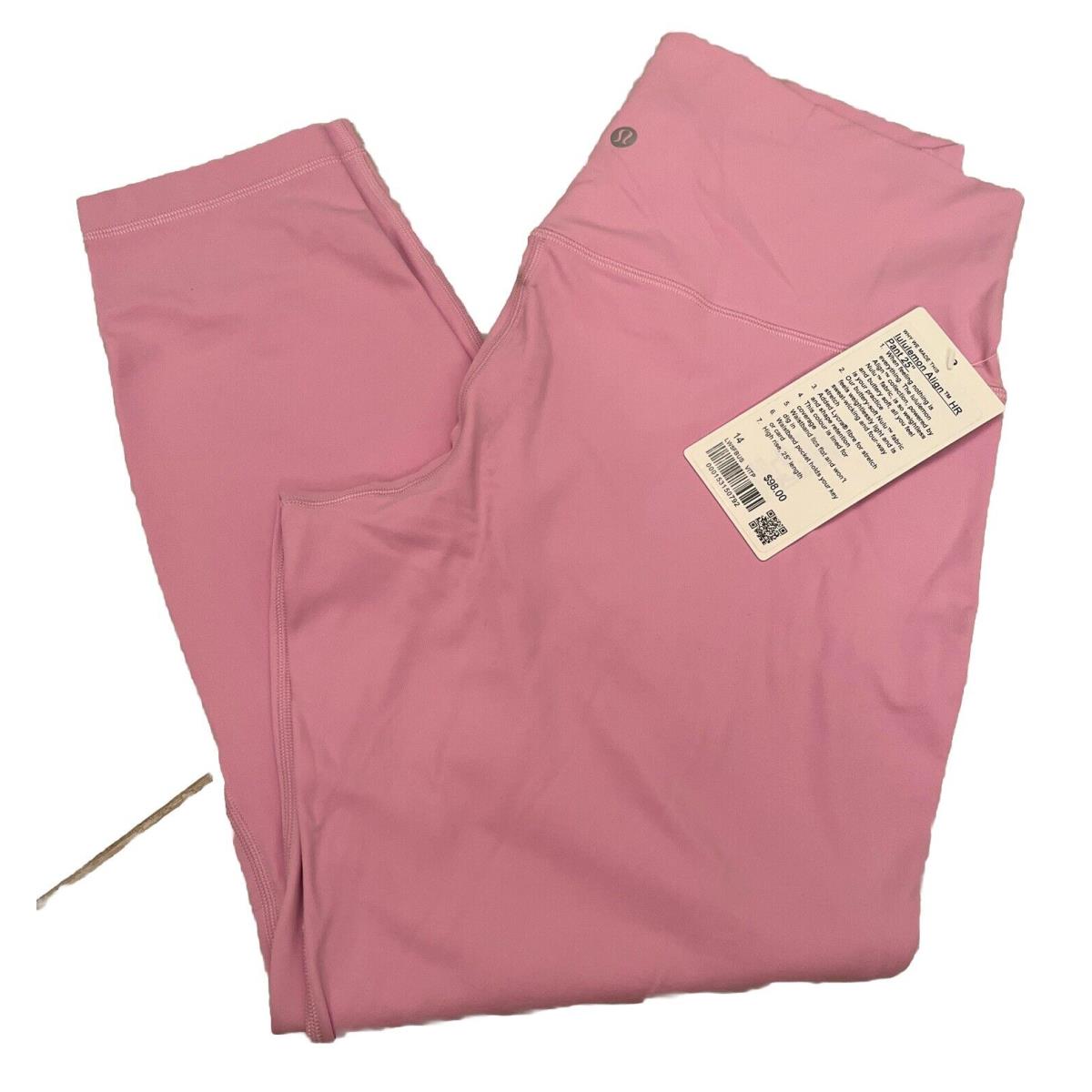 Lululemon Align HR Pant 25 LW5FBUS Pink Size 14 Tags