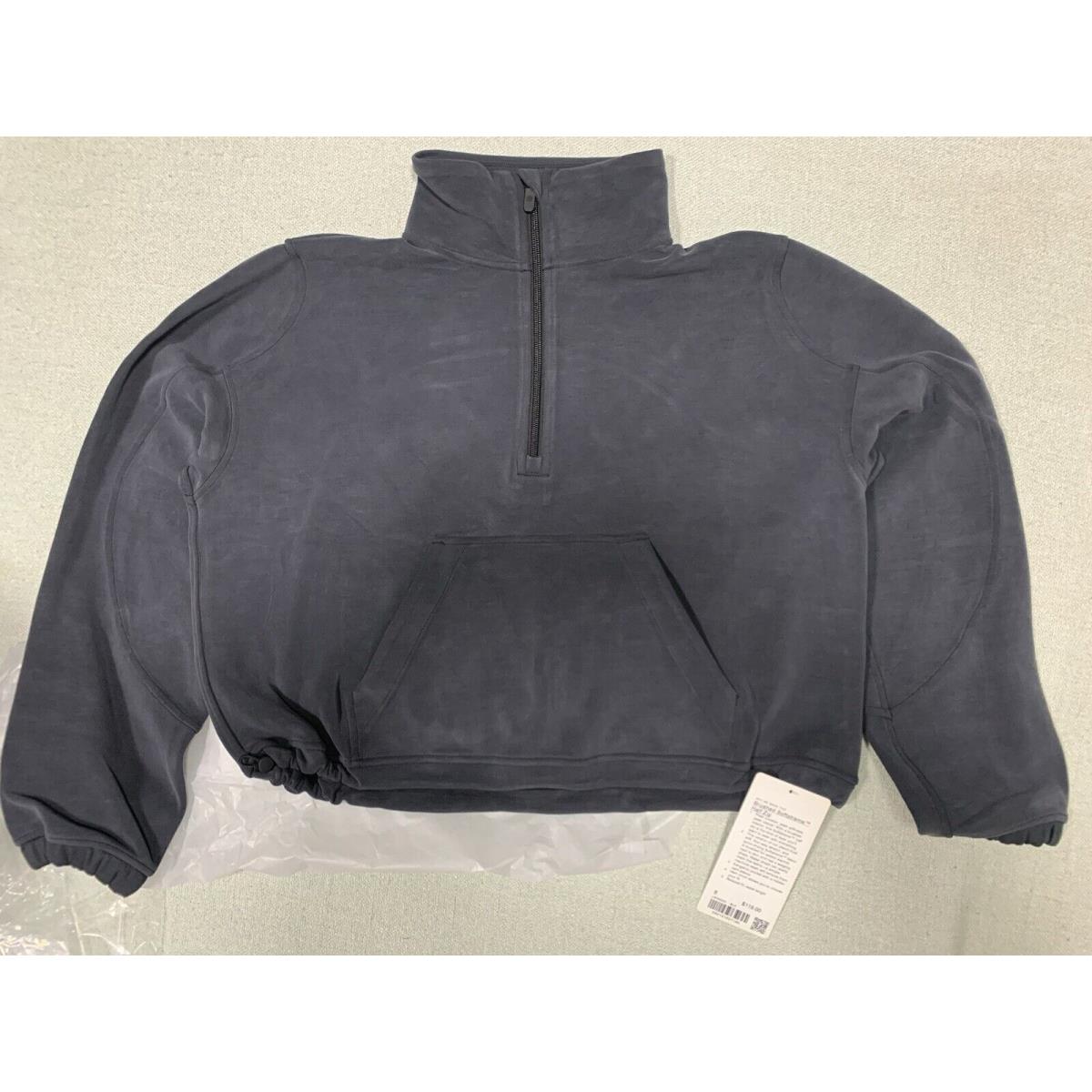 Lululemon Brushed Softstreme Half Zip 8 Black