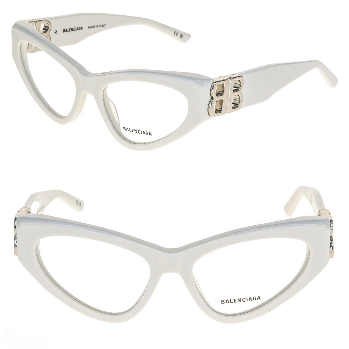 Balenciaga Dynasty 0313 White BB Logo Eyeglasses 54mm BB0313O Optical Frame 003