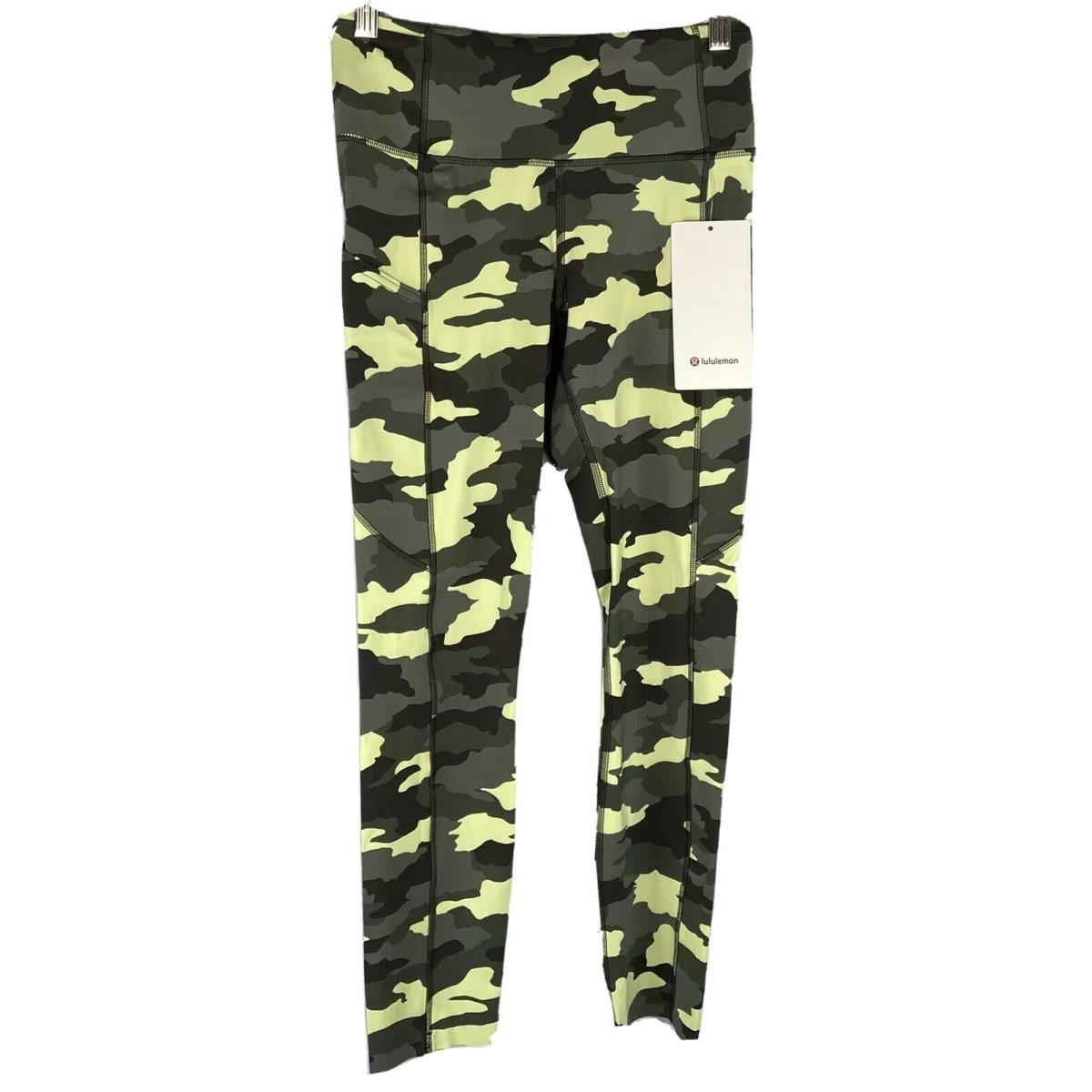 Lululemon Womens Swift Speed Tight 28 Size 6 Color Camo Green Hccg