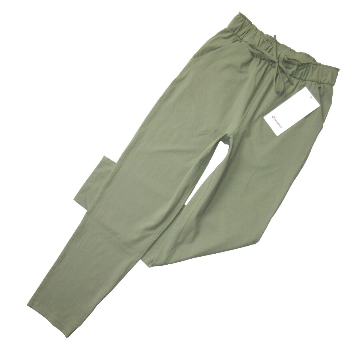 Lululemon Keep Moving 7/8 in Rosemary Green Luxtreme Pull-on Crop Pants 4