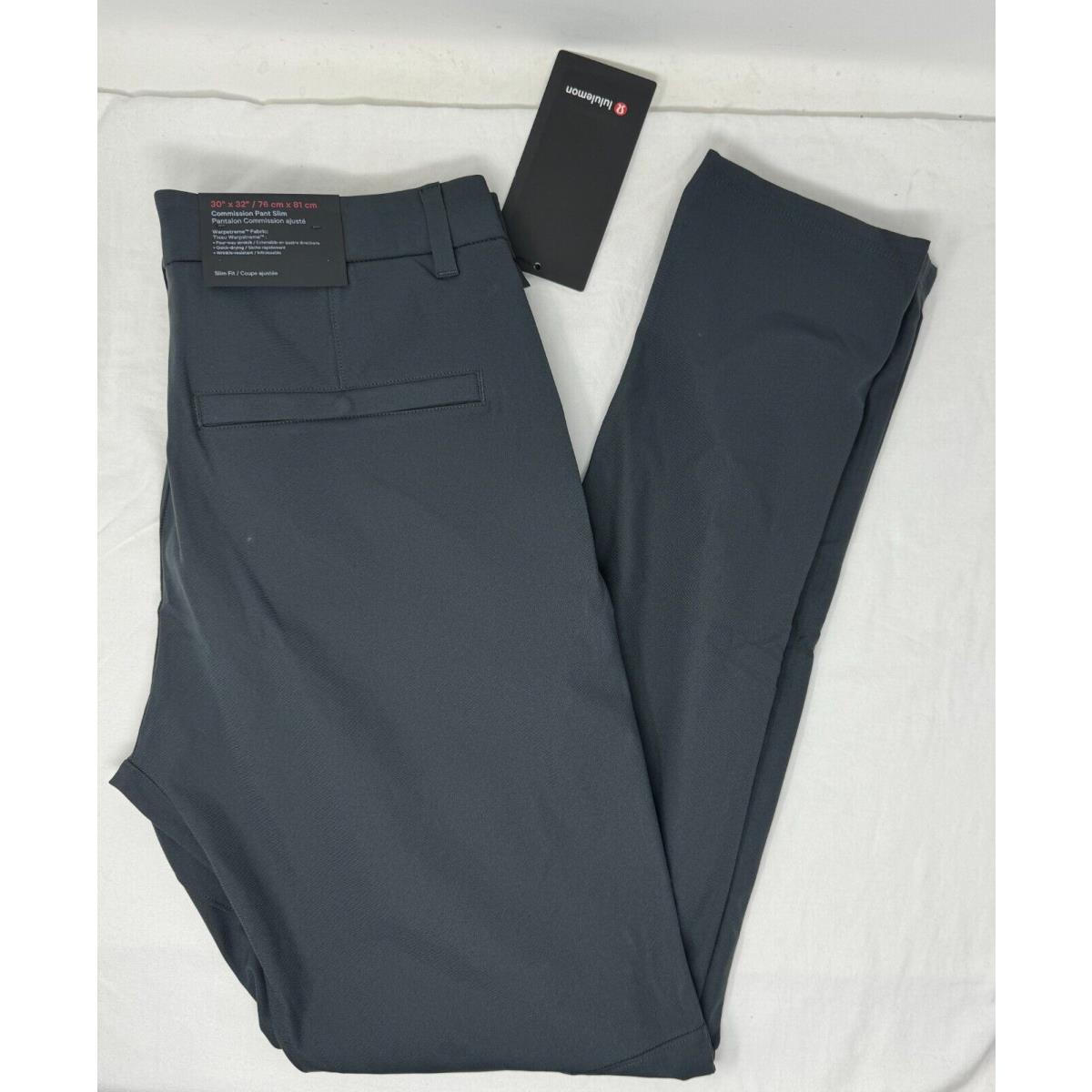 Lululemon Men s Commission Pant Slim 32 L Blk Black Size 30