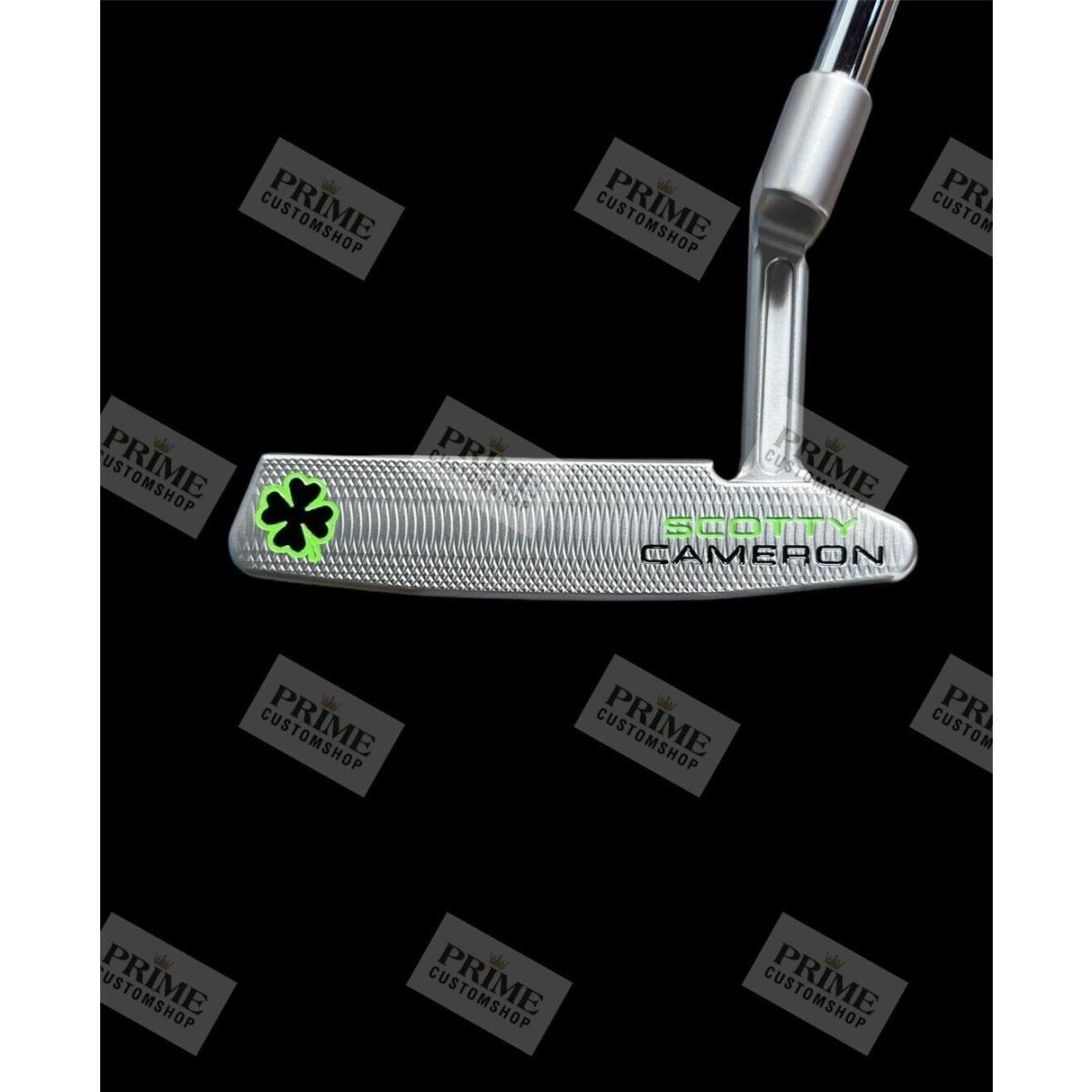 Custom 2023 Scotty Cameron Super Select Newport 2+ Plus Putter Shamrock Clover