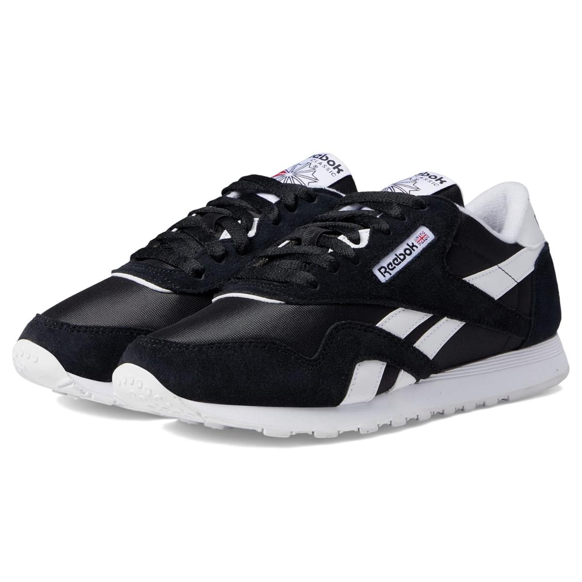 Woman`s Sneakers Athletic Shoes Reebok Lifestyle Classic Nylon - Black/White