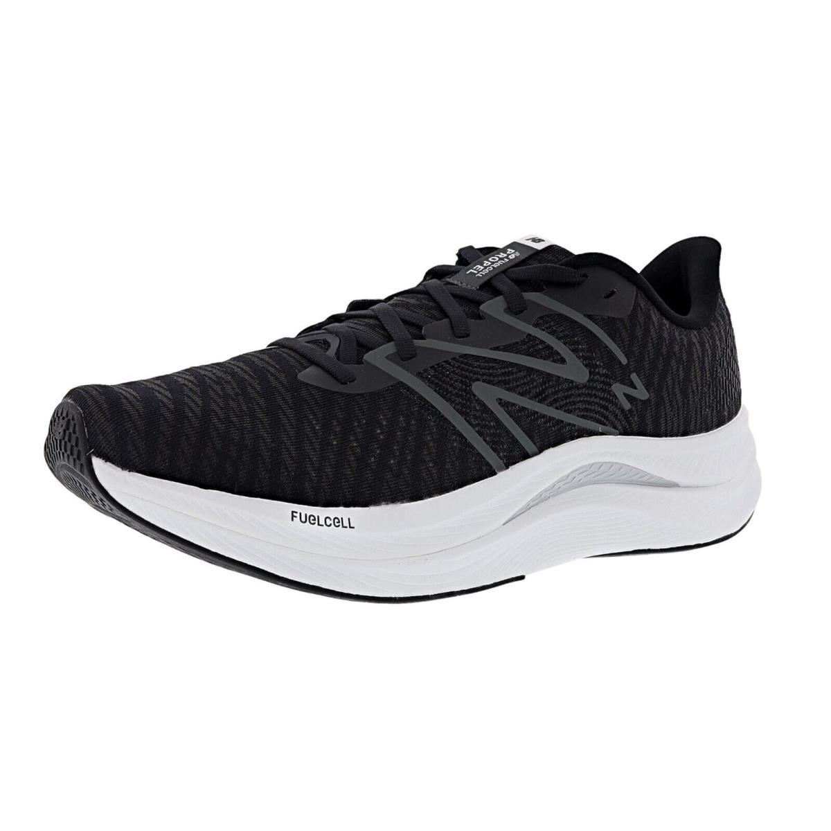 New Balance Men`s Fuelcell Propel V4 MFCPRLB4 Medium Width Running Shoes - BLACK / WHITE