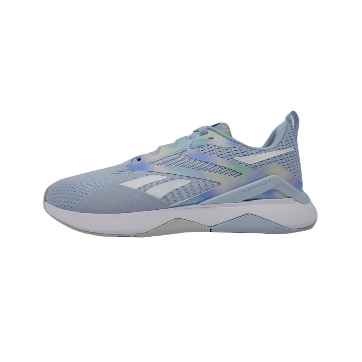 Reebok Women`s Nanoflex TR 2.0 Cross Trainers Pale Blue/white/grey 11 M US - Blue