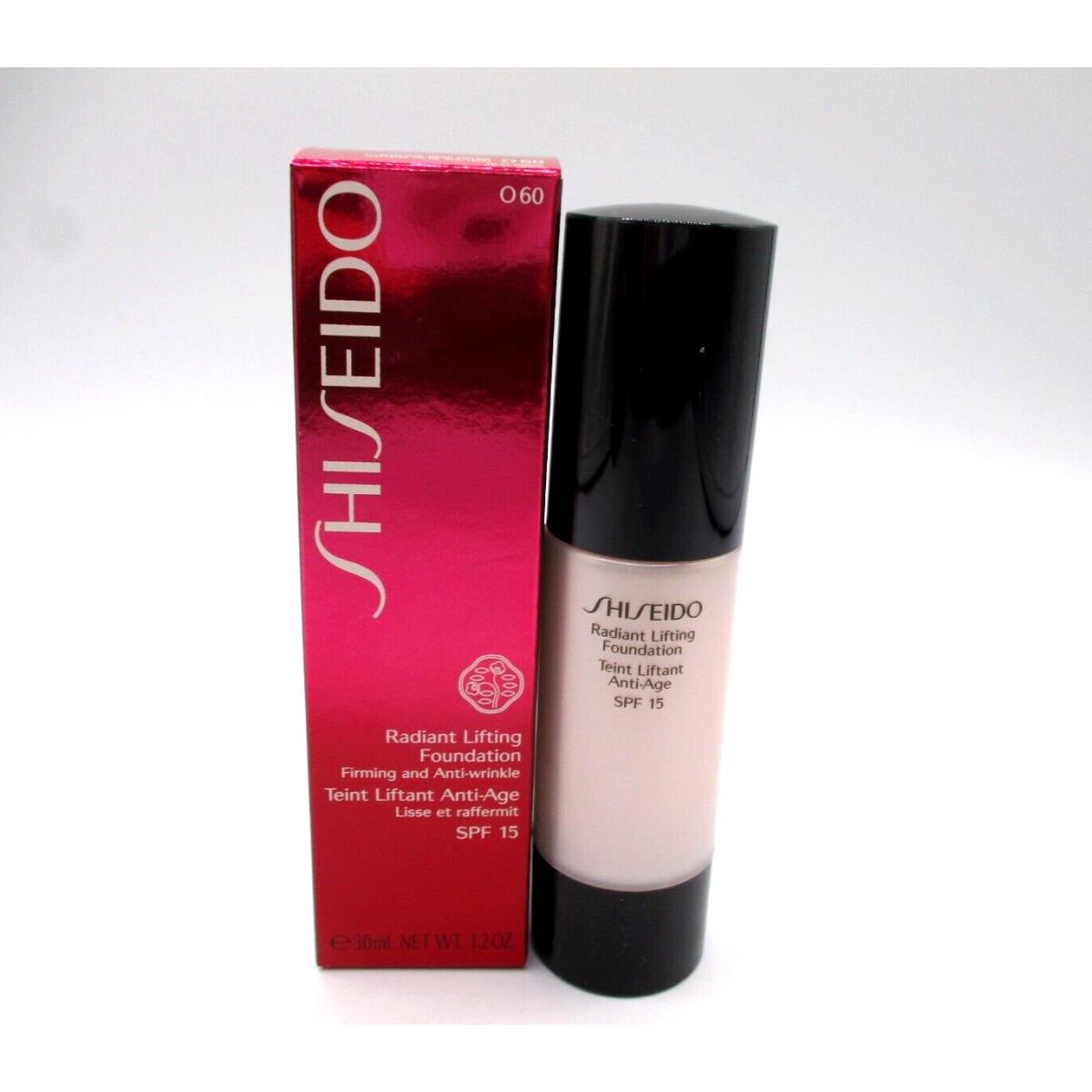 Shiseido Radiant Lifting Foundation Spf 15 O60 1.2 oz 30 ml /