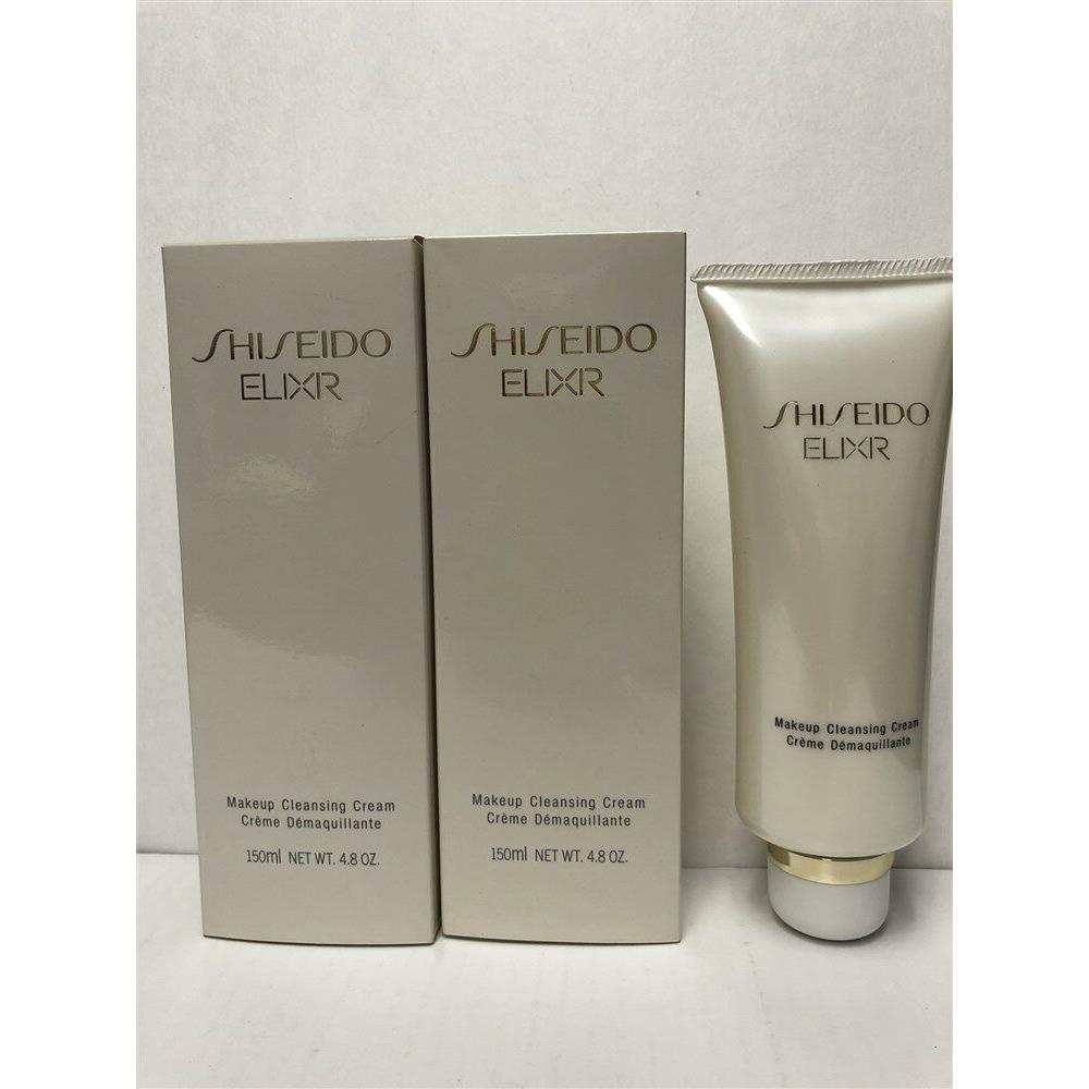 Lot of 2 Shiseido Elixir Makeup Cleansing Cream 4.8 oz/150ml Older Stocks