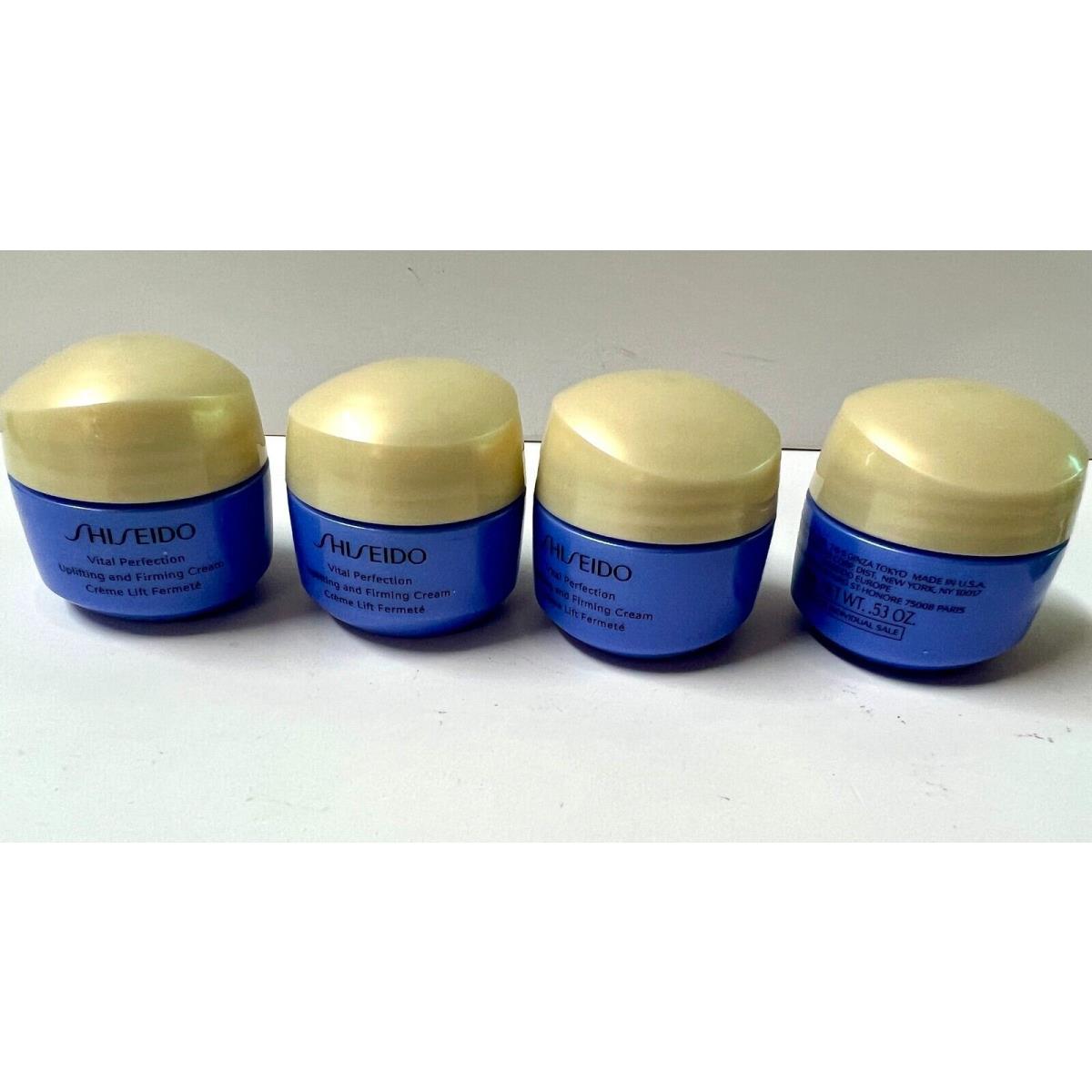 Lot of 4 x Vital Perfection Uplifting Cream Shiseido Size 0.53 oz / 15ml Each