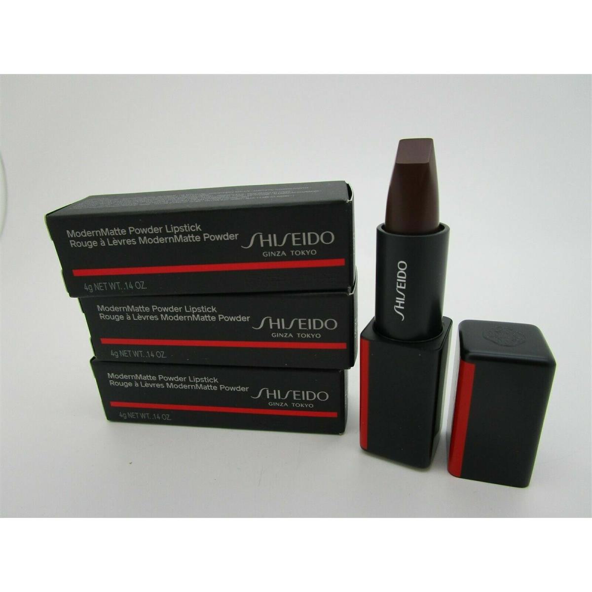 Shiseido Modern Matte Powder Lipstick - 523 Majo - Lot of 3