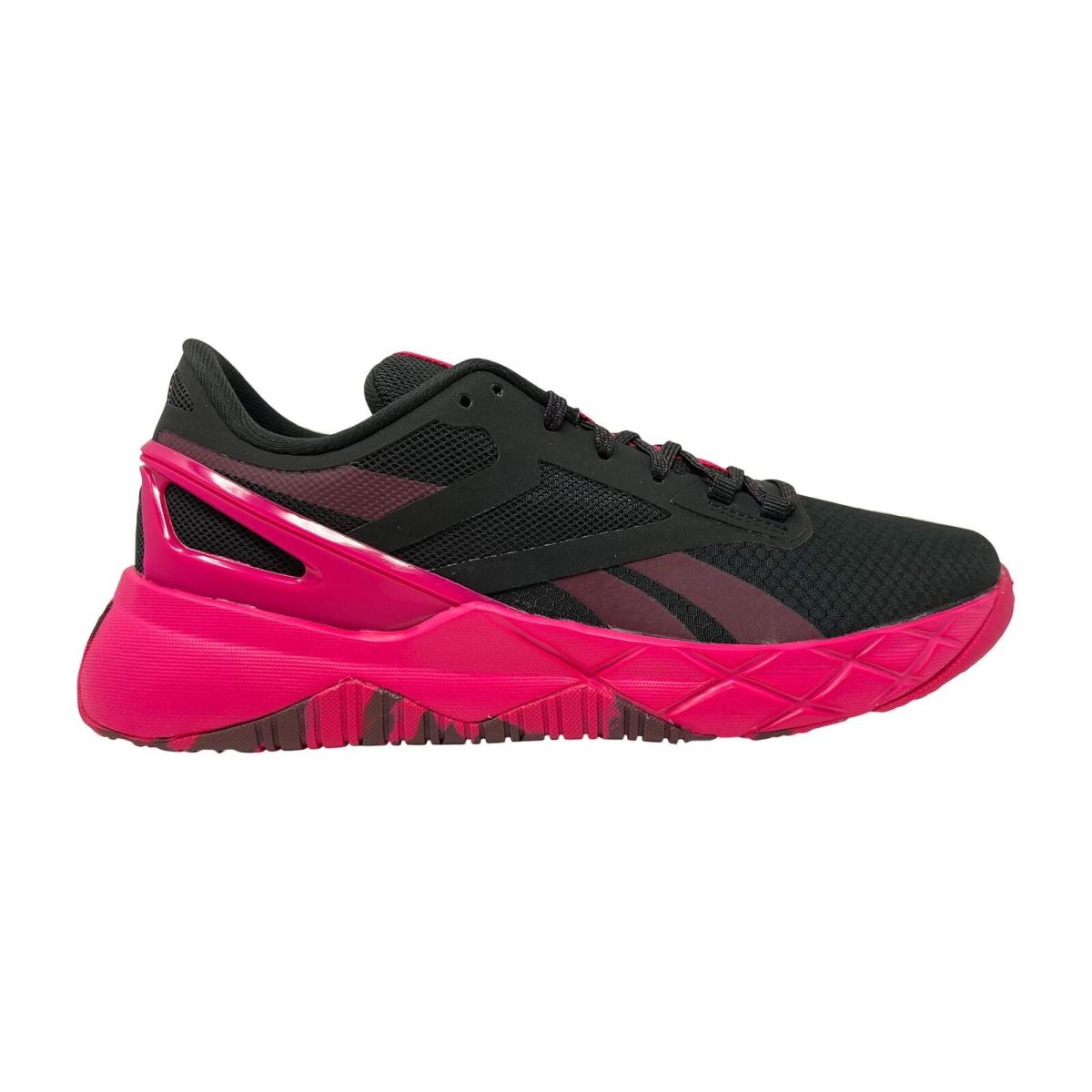 Reebok Women`s Nanoflex Cross Trainer Black/pursuit Pink/maroon 6.5 - Black/Pursuit Pink/Maroon