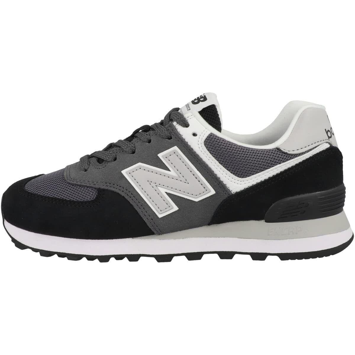 New Balance Women`s 574 V2 Varsity Core Sneaker Black/magnet 8.5